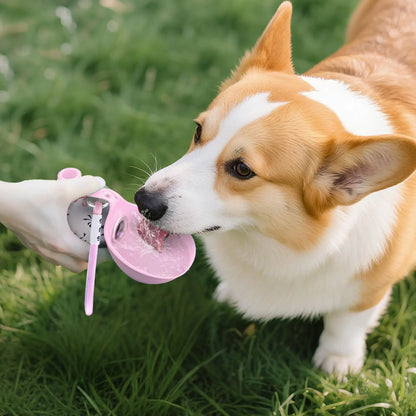 Portable Dog Water Bottle – Leak Proof Travel Dispenser for Small Dogs