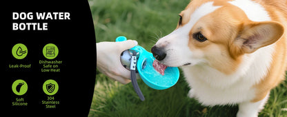 Portable Dog Water Bottle – Leak Proof Travel Dispenser for Small Dogs