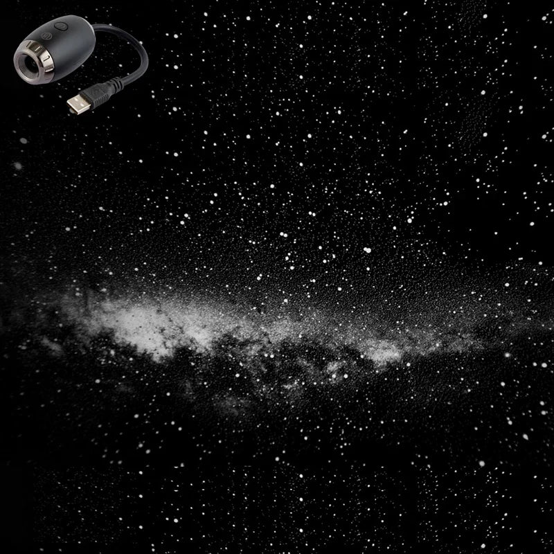 Car Star Projector Light – USB Galaxy Ambient Interior LED