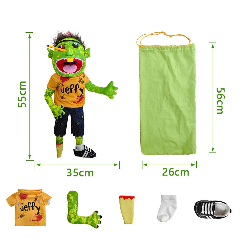 Jeffy Hand Puppet | SML Characters | Soft Plush Open Mouth Muppet Toy