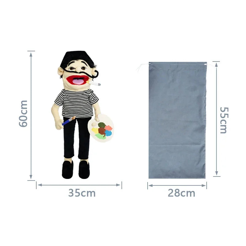 Jeffy Hand Puppet | SML Characters | Soft Plush Open Mouth Muppet Toy