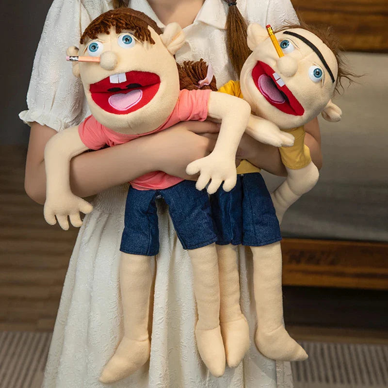 Jeffy Hand Puppet | SML Characters | Soft Plush Open Mouth Muppet Toy