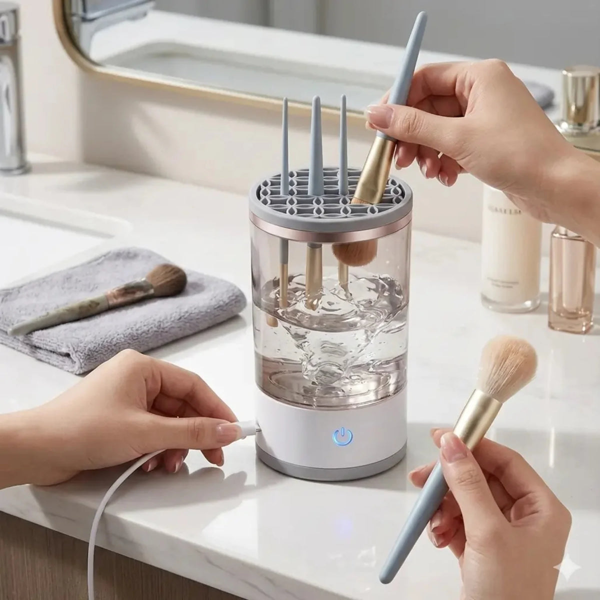 beauty brush cleaner